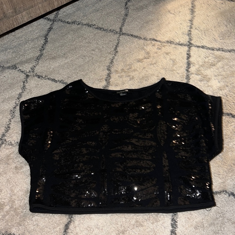 Forever 21 Sequin Crop Top